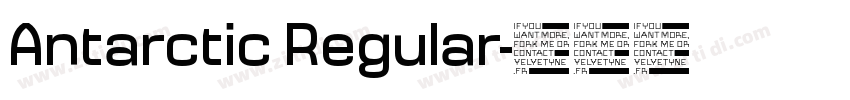 Antarctic Regular字体转换